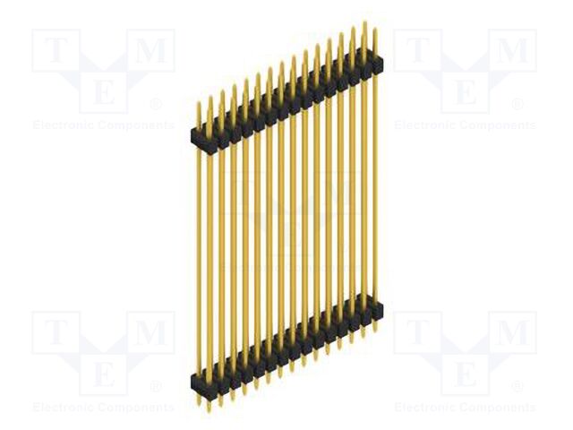 Connector: pin strips; pin header; male; PIN: 30; 2.54mm; THT; 2x15