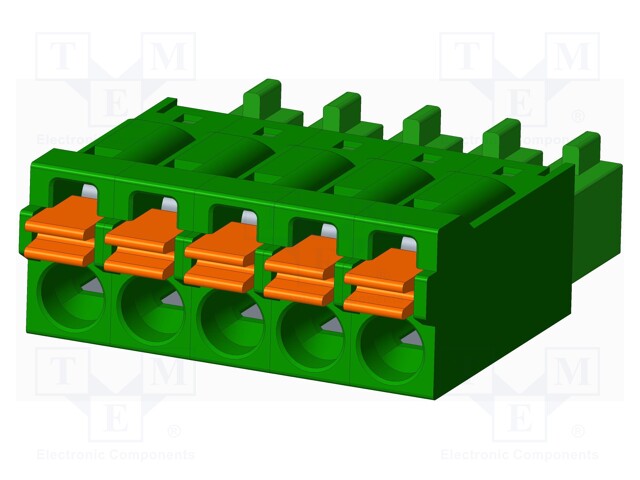 Connector: pluggable terminal block; plug; female; straight; 5.5A
