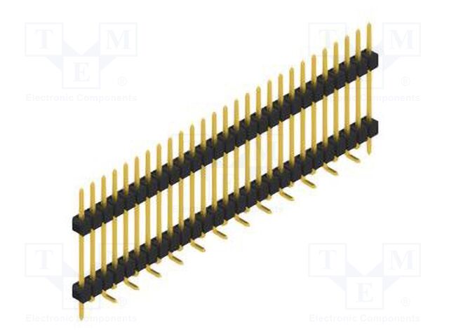 Connector: pin strips; pin header; male; PIN: 27; 2.54mm; SMT; 1x27