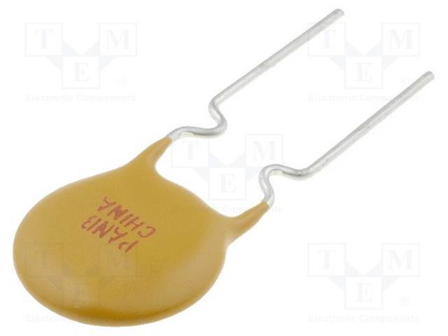 Fuse: PTC polymer; 750mA; Pitch: 5mm