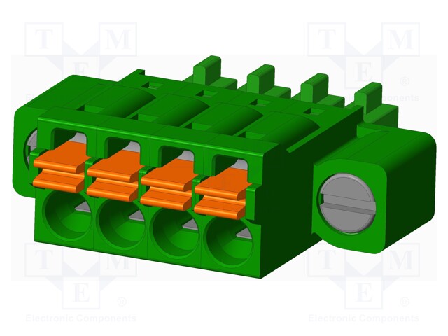 Connector: pluggable terminal block; plug; female; straight; 5.5A