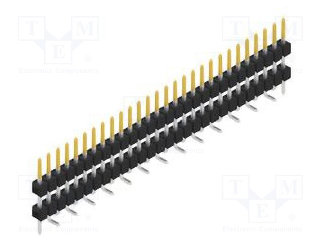 Connector: pin strips; pin header; male; PIN: 28; 2.54mm; SMT; 1x28