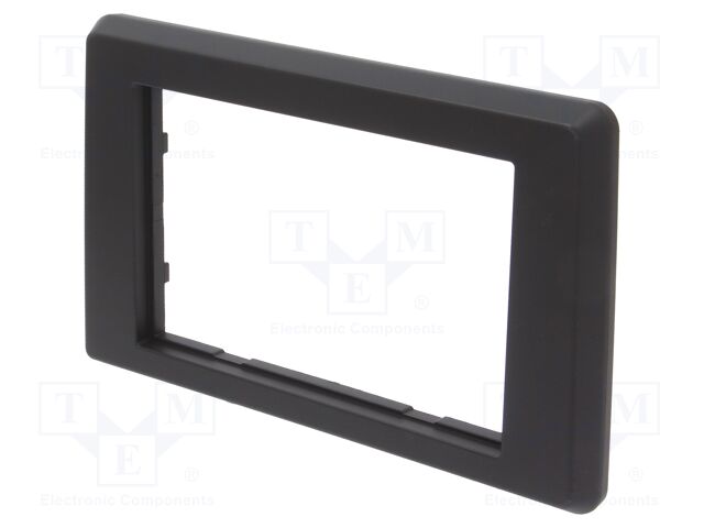 Radio frame; Nissan,Opel,Renault; 2 DIN; black