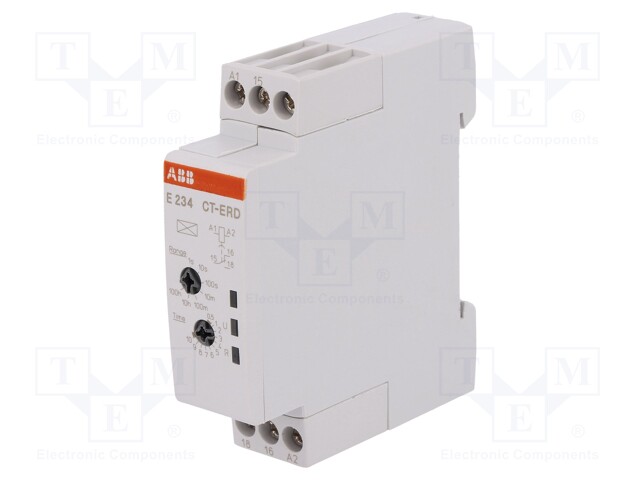 Timer; 0,05s÷100h; SPDT; 250VAC/5A; 24÷240VAC; 24÷48VDC; DIN; IP20