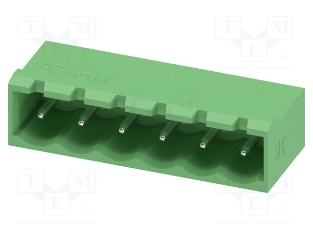 PCB headers, nominal cross section: 2.5 mm?, color: green, n