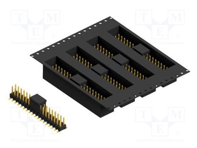 Connector: pin strips; pin header; male; PIN: 36; 2.54mm; SMT; 2x18