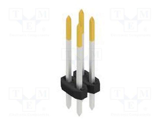 Connector: pin strips; pin header; male; PIN: 4; 2mm; THT; 2x2; 100V