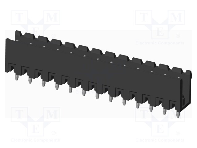 Connector: pluggable terminal block; socket; male; on PCBs
