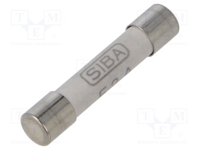 Fuse: fuse; 2A; 500VAC; quick blow; ceramic,cylindrical; 6.3x32mm