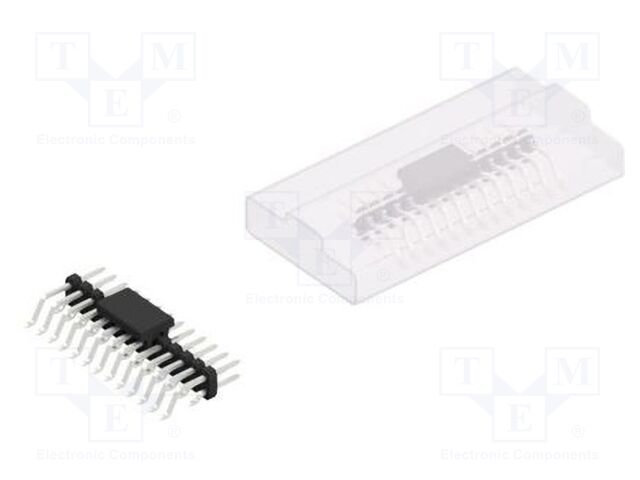 Connector: pin strips; pin header; male; PIN: 26; 2mm; SMT; 2x13