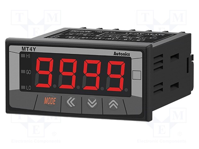 Module: meter; AC current; 100÷240VAC; on panel; Display: LED; MT4Y