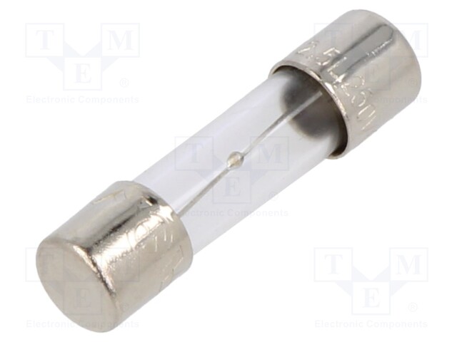 Fuse: fuse; time-lag; 2.5A; 250VAC; cylindrical,glass; 5x20mm; 5ST