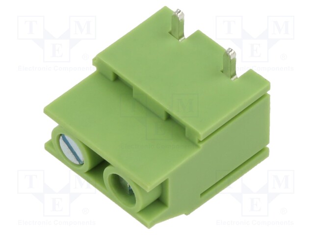 PCB terminal block; straight; 7.5mm; ways: 2; on PCBs; terminal