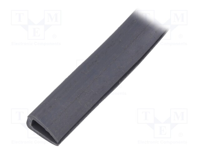 Hole and edge shield; PVC; L: 10m; grey; H: 14mm; W: 7mm; -30÷70°C