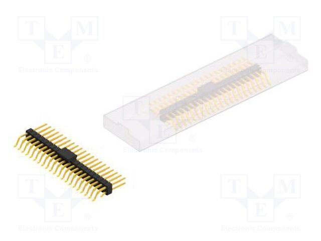 Connector: pin strips; pin header; male; PIN: 42; 2.54mm; SMT; 2x21