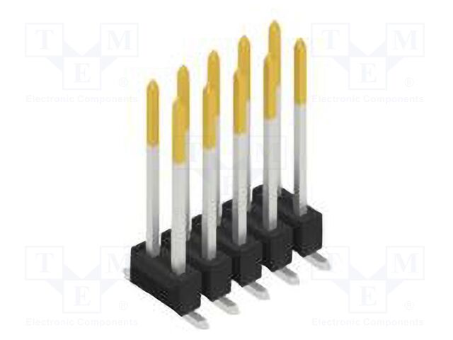 Connector: pin strips; pin header; male; PIN: 10; 2.54mm; SMT; 2x5