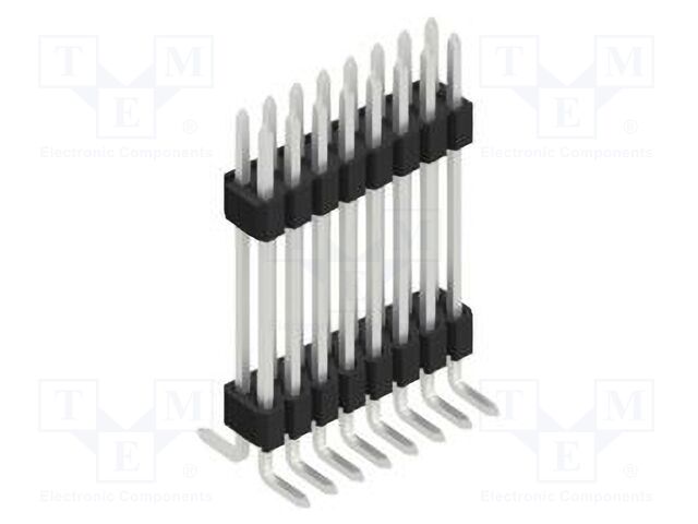 Connector: pin strips; pin header; male; PIN: 16; 1.27mm; SMT; 2x8