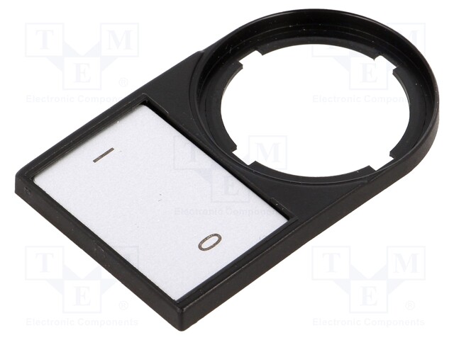 Bezel with description label; RMQ-Titan; 30x50mm