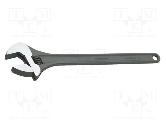 Wrench; adjustable; Jaw capacity: 63mm; Overall len: 605mm
