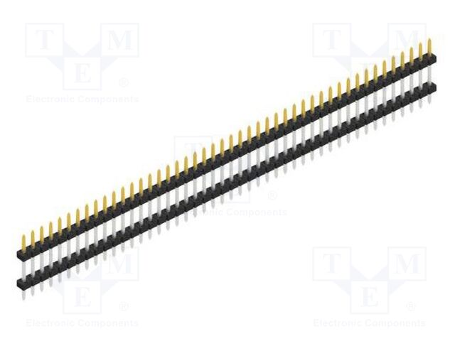 Connector: pin strips; pin header; male; PIN: 46; 2mm; THT; 1x46