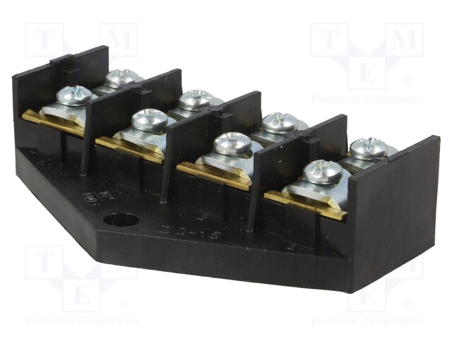 Terminal block; screw terminal; ways: 4; 16mm2; terminals: 8; 400V