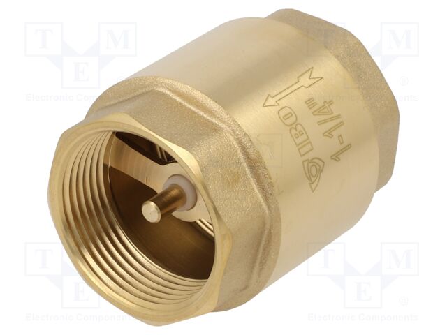 Check valve; G 1 1/4" internal; 16bar; brass; Medium: water