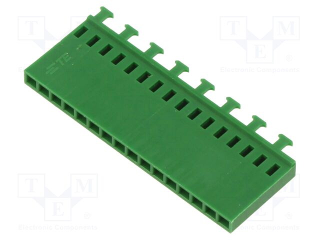 Plug; pin strips; female; AMPMODU MOD IV; 2.54mm; PIN: 16