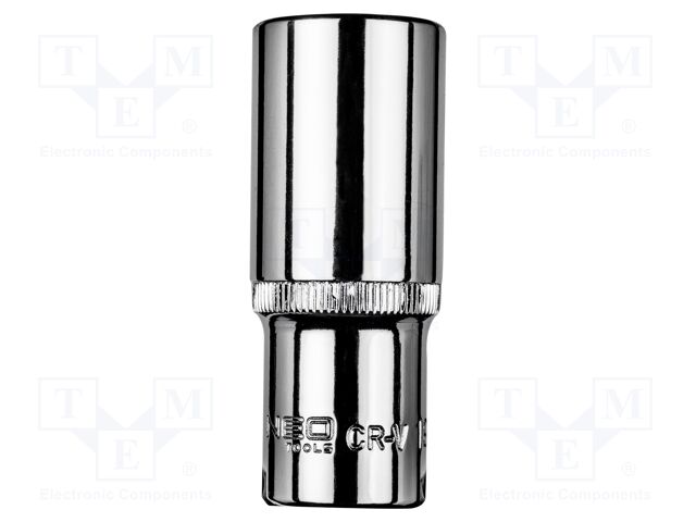 Socket; 6-angles,socket spanner; HEX 19mm; 3/8"; long