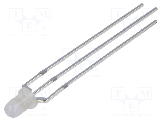 LED; 3mm; yellow/green; 30°; Front: convex; 1.9÷2.4/2.7÷3.2V; 96mW