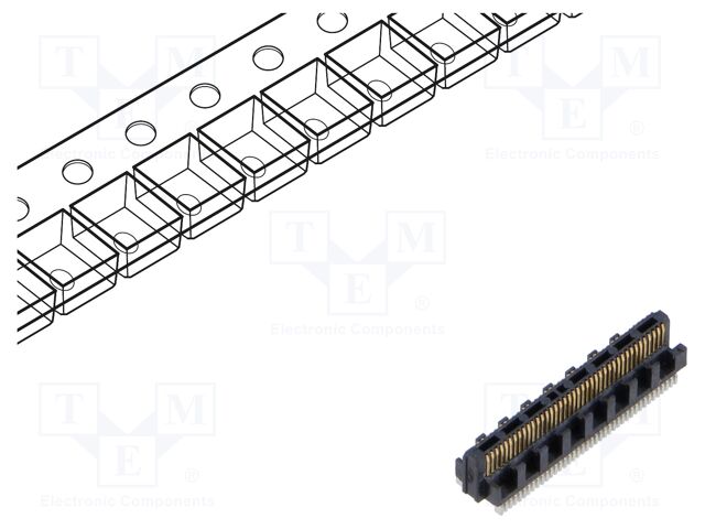 Connector: PCB to PCB; male; PIN: 40; 0.4mm; ST4; gold-plated; SMT