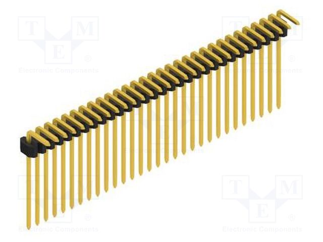 Connector: pin strips; pin header; male; PIN: 30; 1.27mm; THT; 1x30