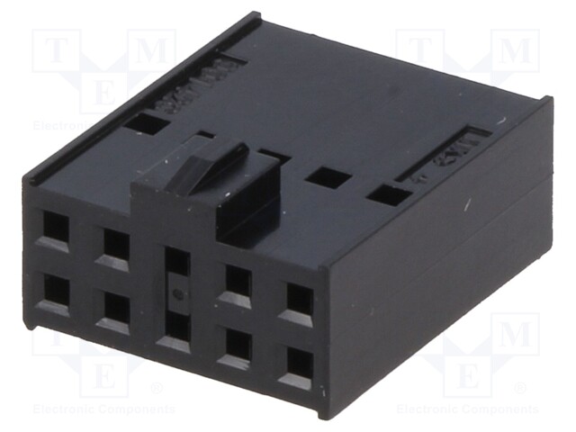 Plug; wire-board; female; C-Grid III; 2.54mm; PIN: 10; w/o contacts