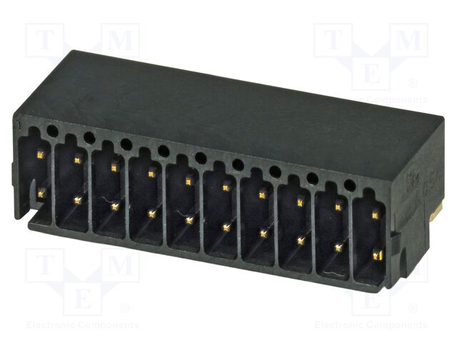 PCB headers, nominal cross section: 0.5 mm?, color: black, n
