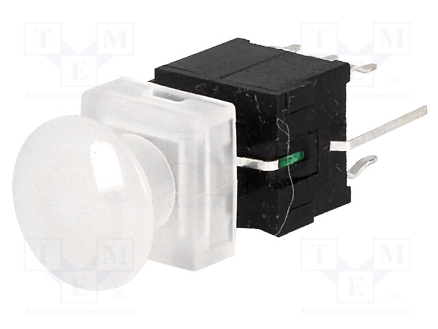 Switch: keypad; Pos: 2; DPDT; 0.1A/30VDC; colourless; Illumin: LED