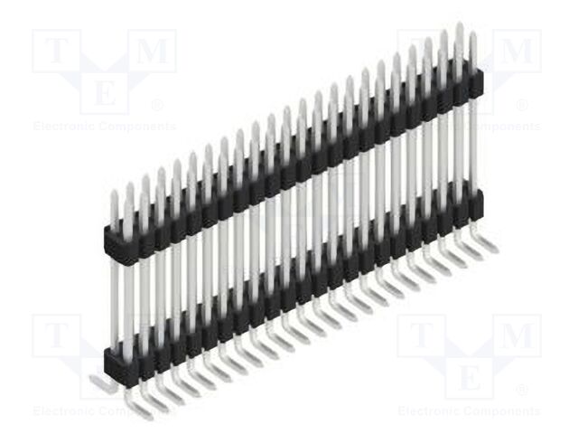 Connector: pin strips; pin header; male; PIN: 46; 1.27mm; SMT; 2x23