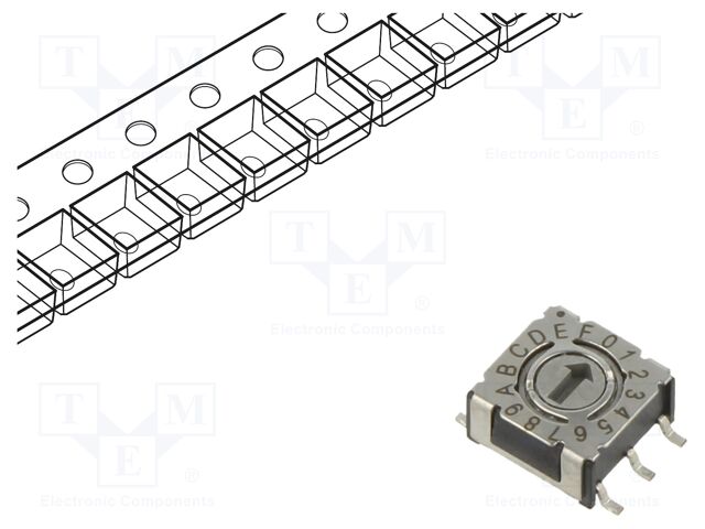 Switch: encoding switch; Pos: 16; 1uA/20mVDC; -50÷125°C
