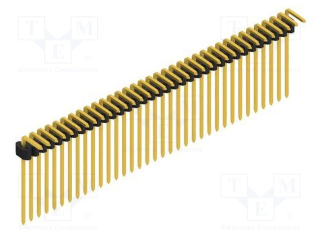 Connector: pin strips; pin header; male; PIN: 35; 1.27mm; THT; 1x35
