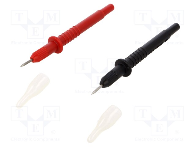 Set of measuring probes; 10A; 600V; red and black; 2pcs.