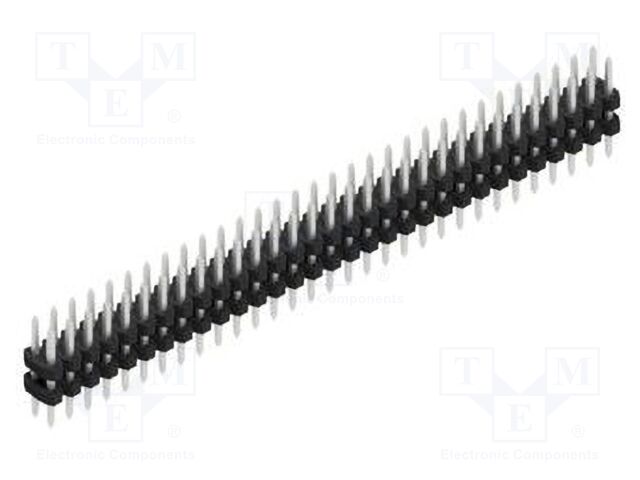 Connector: pin strips; pin header; male; PIN: 62; 2mm; THT; 2x31