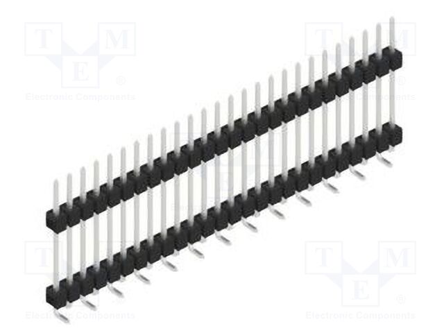 Connector: pin strips; pin header; male; PIN: 26; 2.54mm; SMT; 1x26
