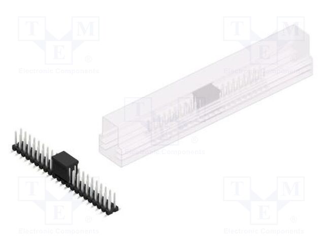 Connector: pin strips; pin header; male; PIN: 44; 2.54mm; SMT; 2x22