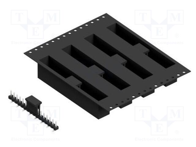 Connector: pin strips; pin header; male; PIN: 16; 2.54mm; SMT; 1x16