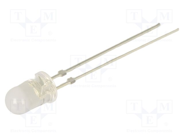 LED; green; 5mm; 3000mcd; 100°; Front: convex; 2.9VDC; No.of term: 2