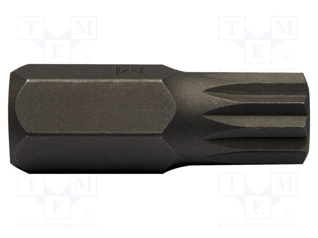 Screwdriver bit; spline (12-angles); XZN M12; Overall len: 30mm