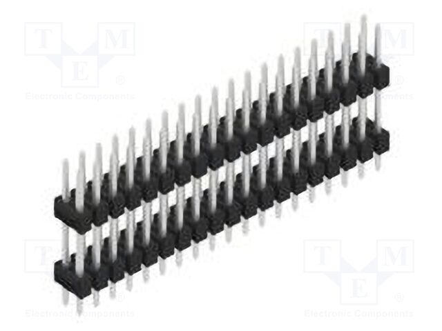 Connector: pin strips; pin header; male; PIN: 38; 2.54mm; THT; 2x19