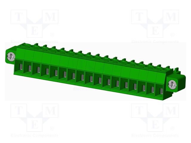 Connector: pluggable terminal block; plug; female; straight; 10A