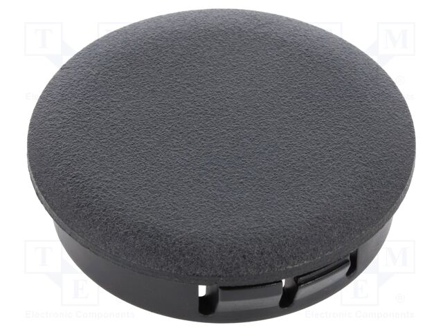 Accessories: stopper; H: 11.5mm; push-in,snap-fastener; black
