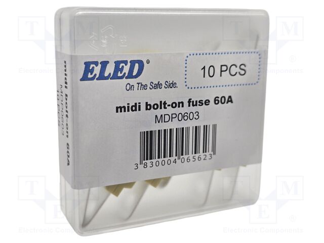 Fuse: fuse; 60A; 58VDC; automotive; 41mm; M5 screw; 41x12x8.24mm