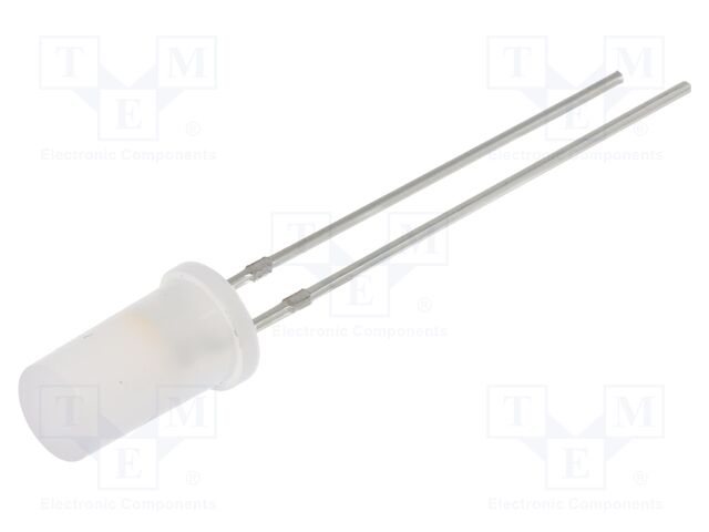 LED; white warm,red; 5mm; 180°; Front: convex; No.of term: 2
