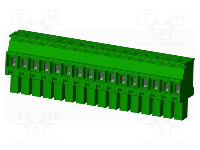 Connector: pluggable terminal block; plug; female; angled 90°